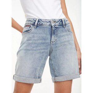 Tommy Jeans dámské džínové prodloužené šortky KAZOVÉ - 26/NI (911)